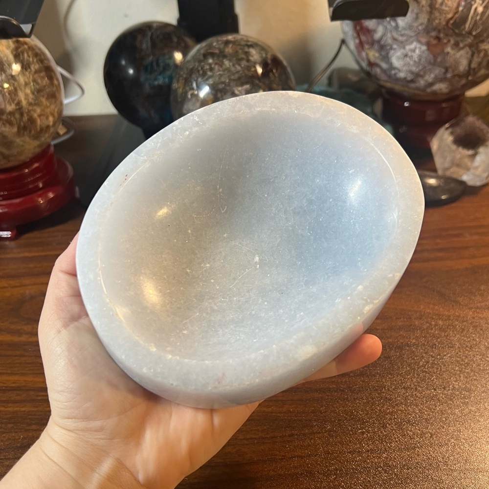 Blue Calcite Bowl 🔮 927g
